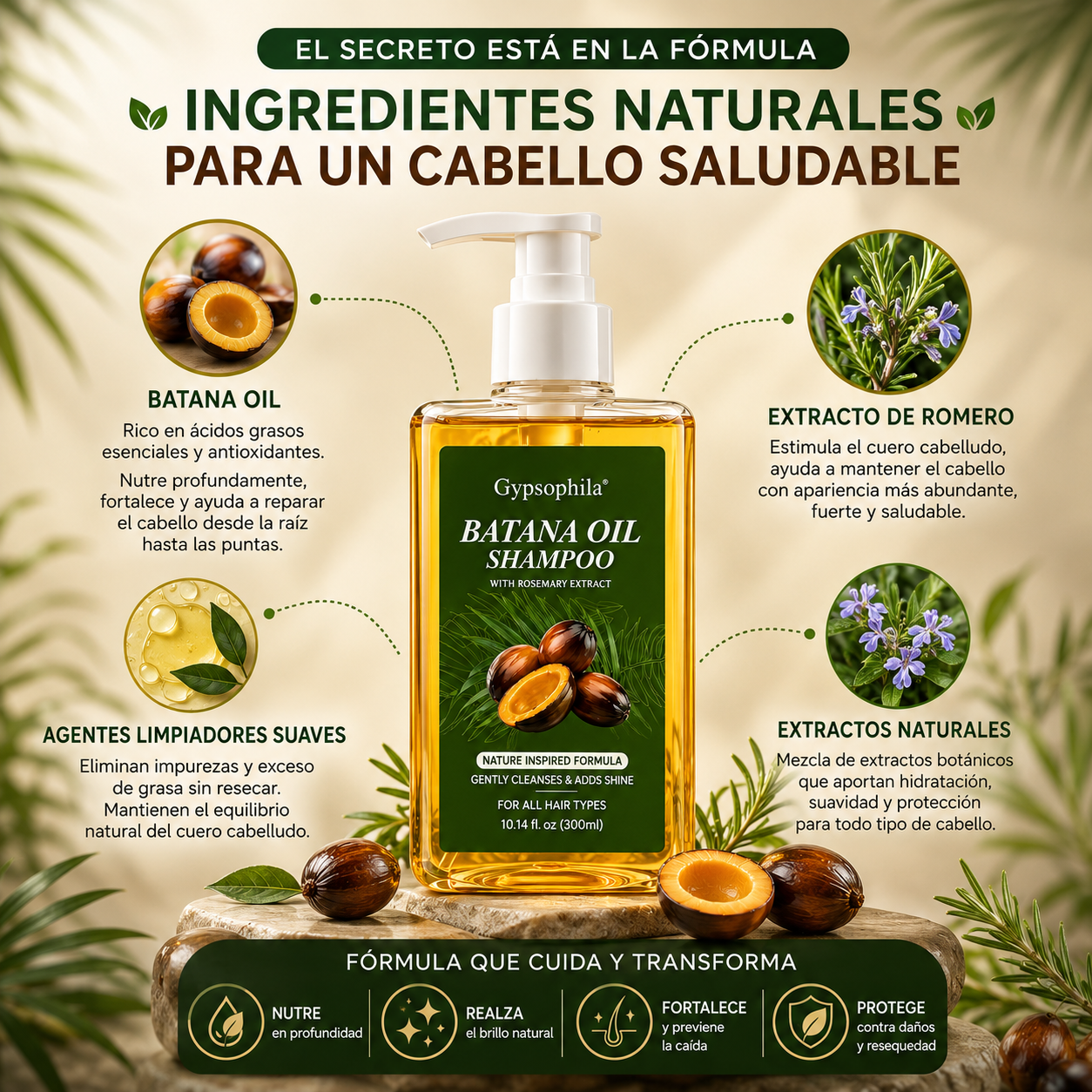 DESSIRA® Anti-caída + Crecimiento del cabello