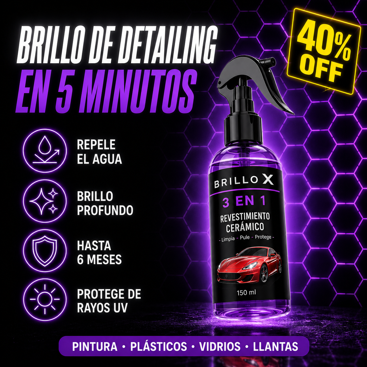 BRILLO X® · Revestimiento Cerámico 3 en 1