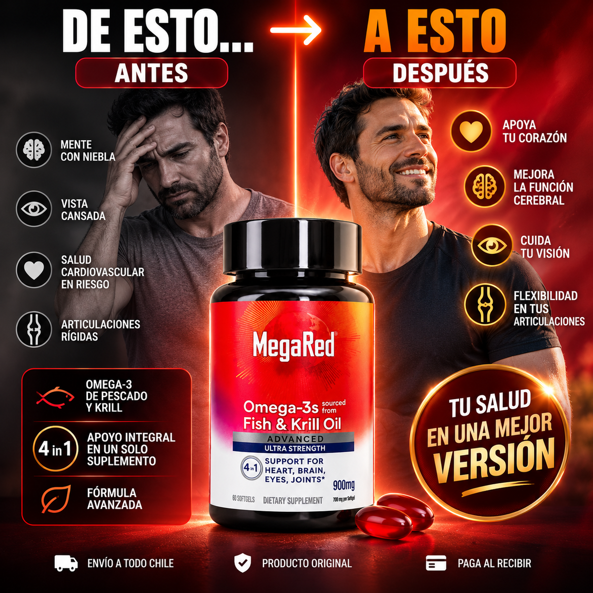 MegaRed® Ultra Strength: maxima vitalidad