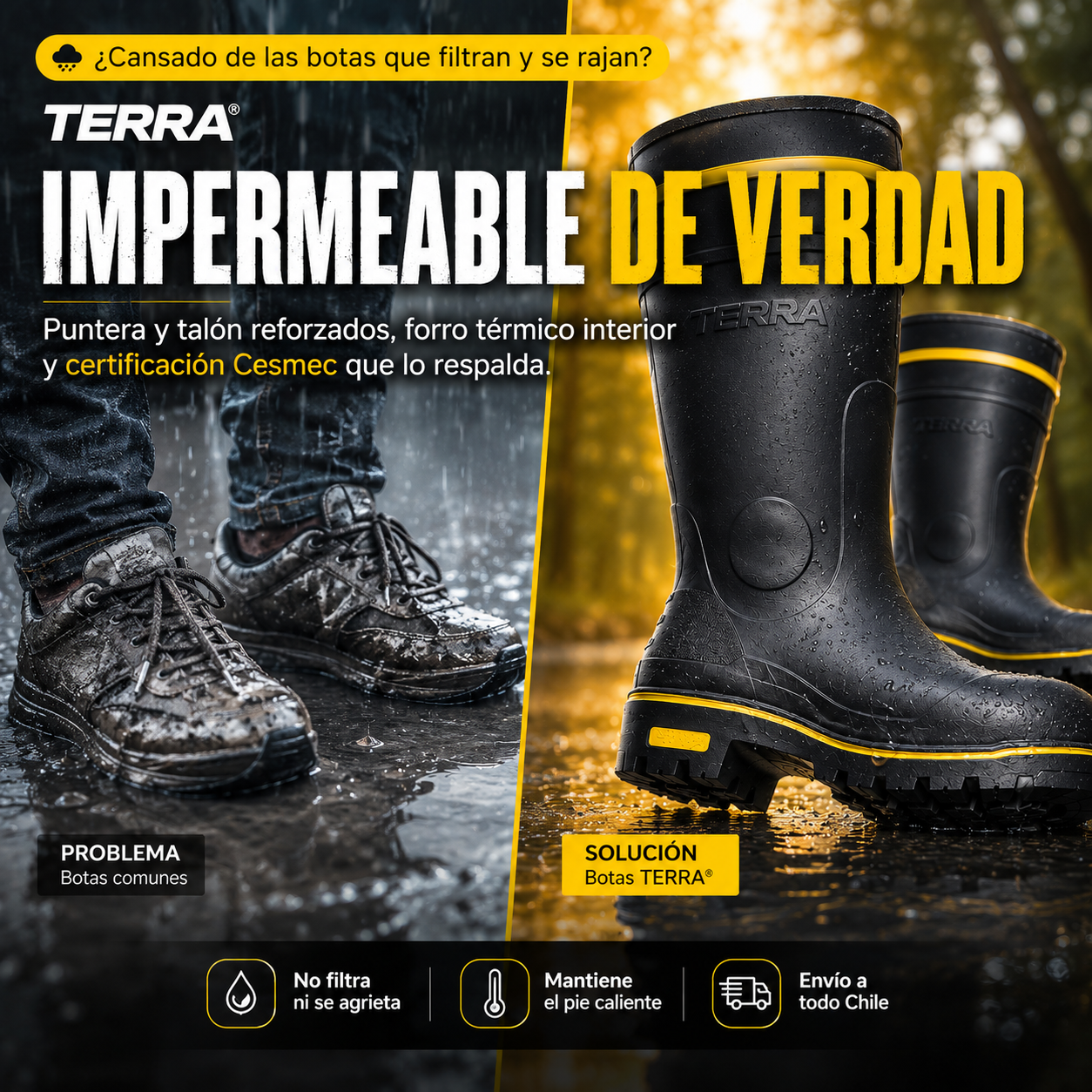 TERRA® — Impermeables · CERTIFICADO
