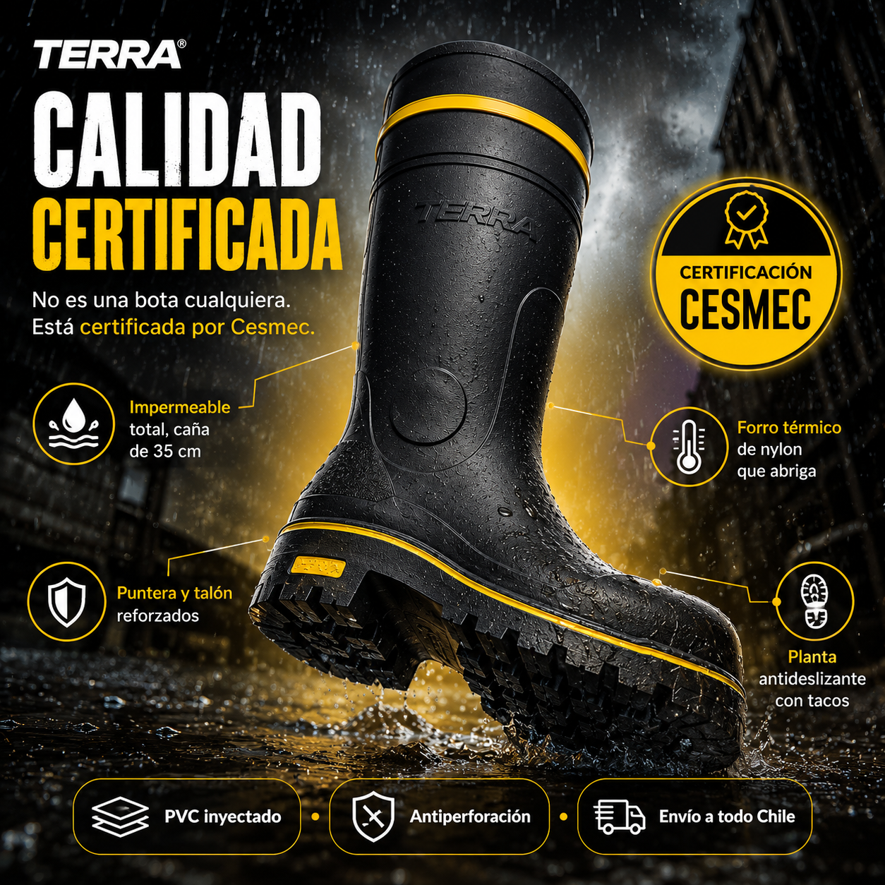 TERRA® — Impermeables · CERTIFICADO