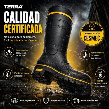 TERRA® — Impermeables · CERTIFICADO