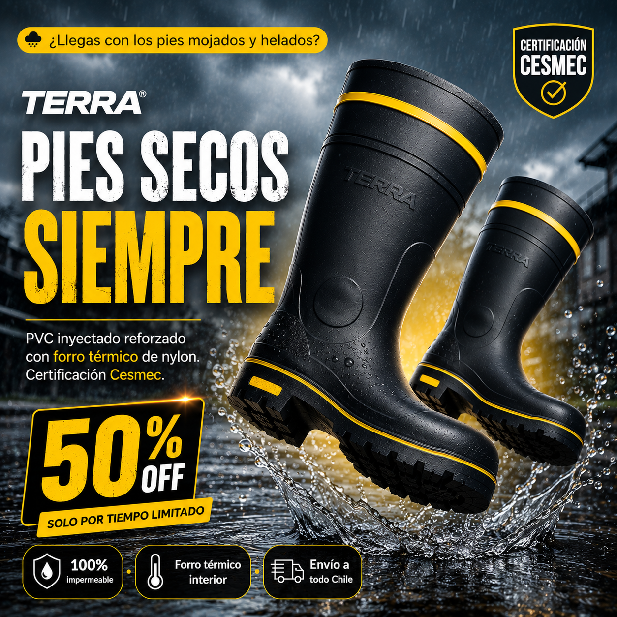 TERRA® — Impermeables · CERTIFICADO