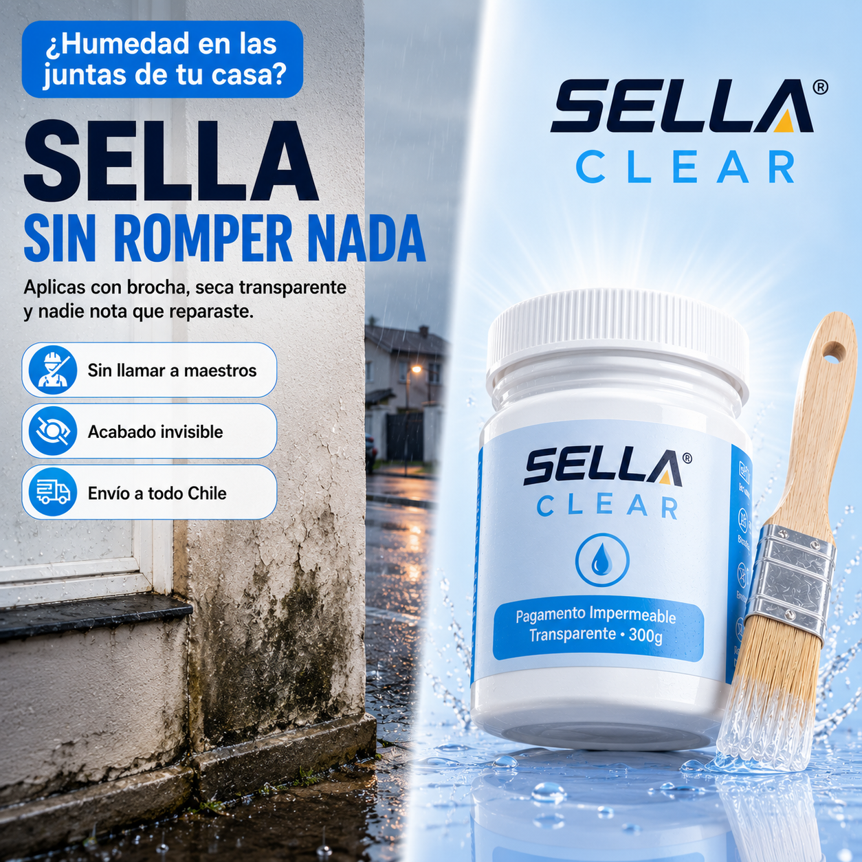 SELLA CLEAR® · Sellador Invisible